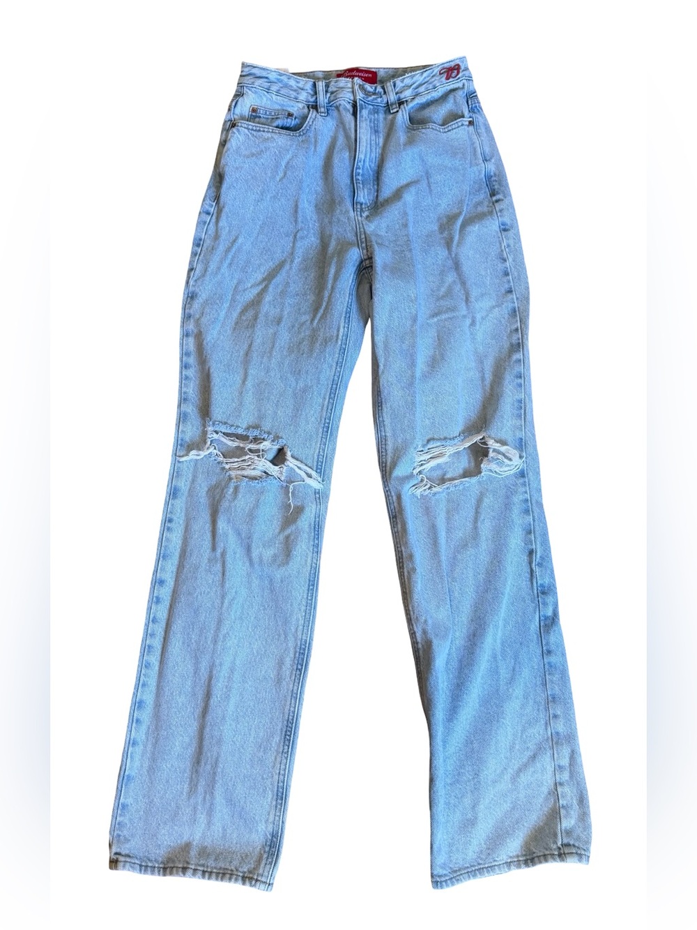 Pacsun Budweiser Americana Light Wash Distressed 90's Boyfriend Jeans